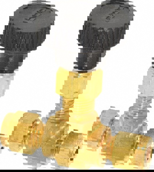 Needle Valve: Round Handle, Straight, 1/4