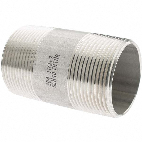 Stainless Steel Pipe Nipple: 1-1/2