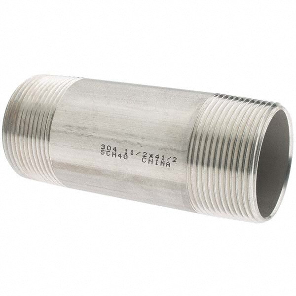 Stainless Steel Pipe Nipple: 1-1/2