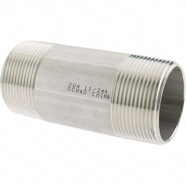 Stainless Steel Pipe Nipple: 1-1/2