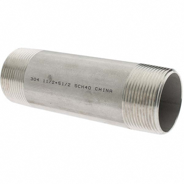 Stainless Steel Pipe Nipple: 1-1/2
