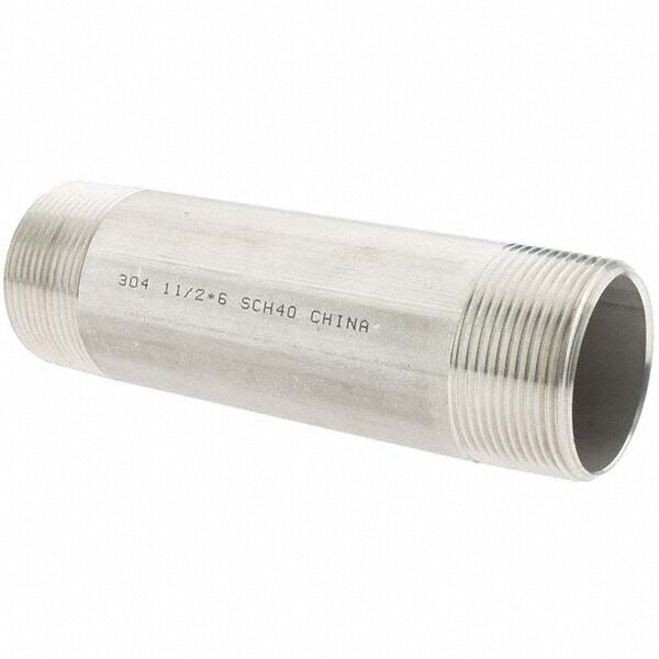 Stainless Steel Pipe Nipple: 1-1/2