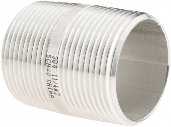 Stainless Steel Pipe Nipple: 1-1/4