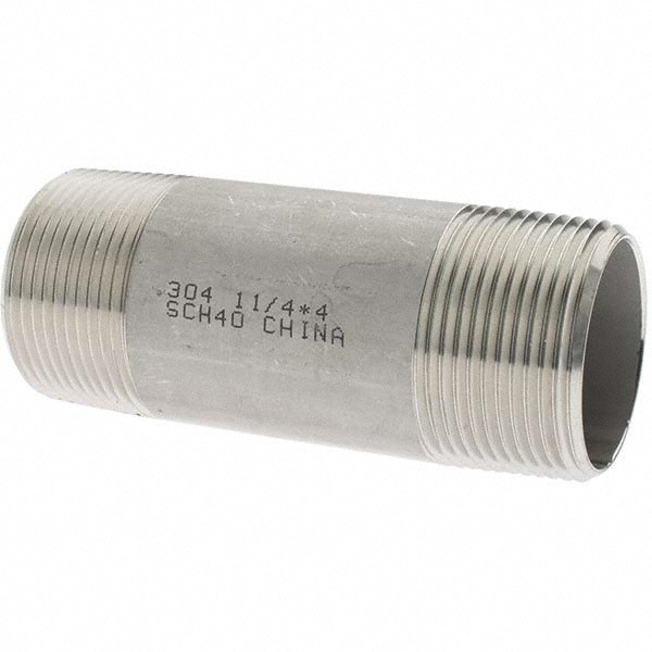 Stainless Steel Pipe Nipple: 1-1/4