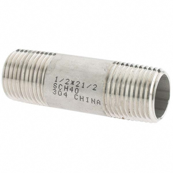 Stainless Steel Pipe Nipple: 1/2