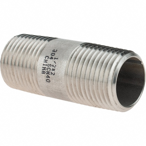 Stainless Steel Pipe Nipple: 1/2