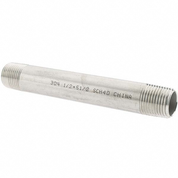 Stainless Steel Pipe Nipple: 1/2