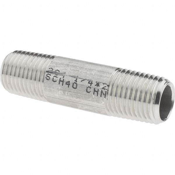 Stainless Steel Pipe Nipple: 1/4