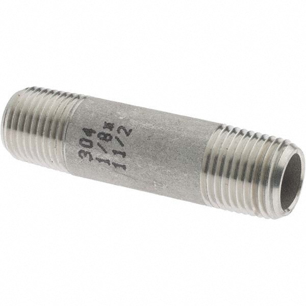 Stainless Steel Pipe Nipple: 1/8