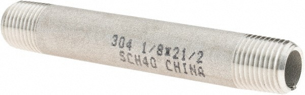 Stainless Steel Pipe Nipple: 1/8