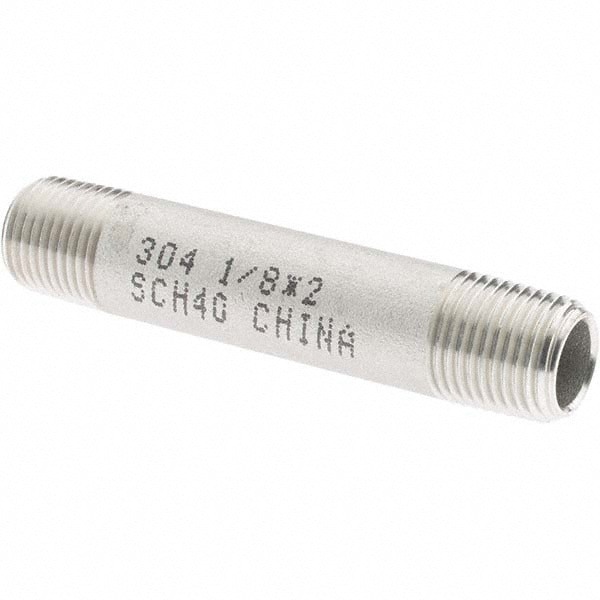 Stainless Steel Pipe Nipple: 1/8