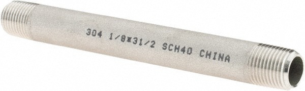 Stainless Steel Pipe Nipple: 1/8
