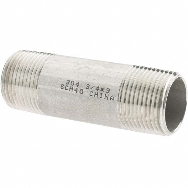 Stainless Steel Pipe Nipple: 3/4