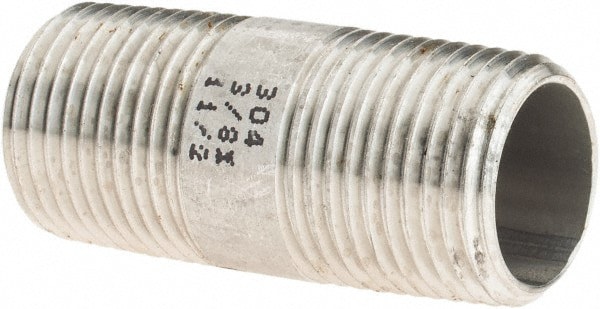Stainless Steel Pipe Nipple: 3/8