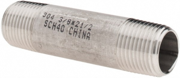 Stainless Steel Pipe Nipple: 3/8