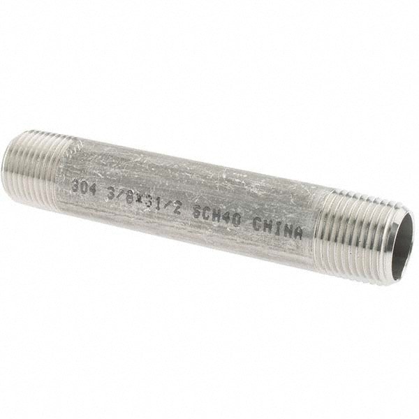 Stainless Steel Pipe Nipple: 3/8