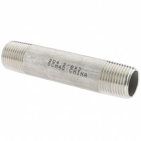 Stainless Steel Pipe Nipple: 3/8