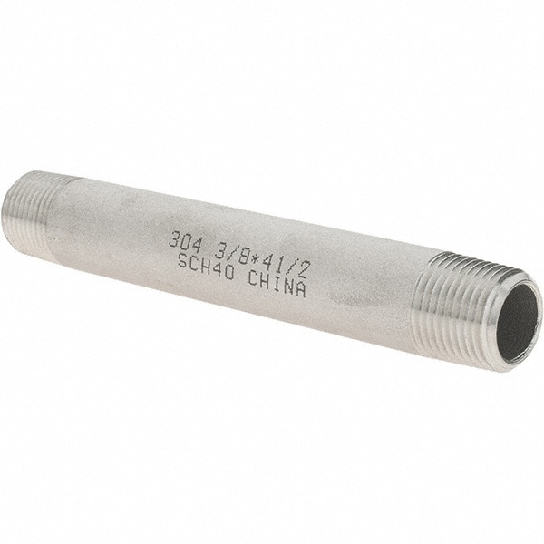 Stainless Steel Pipe Nipple: 3/8