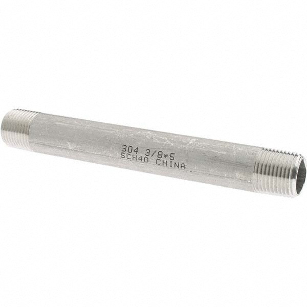 Stainless Steel Pipe Nipple: 3/8