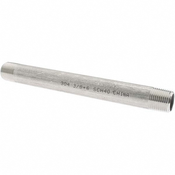 Stainless Steel Pipe Nipple: 3/8