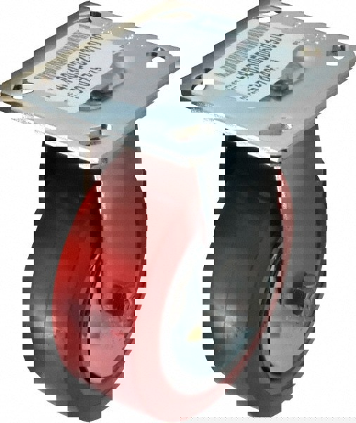 Rigid Top Plate Caster: Polyurethane, 5