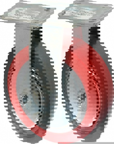 Rigid Top Plate Caster: Polyurethane, 6