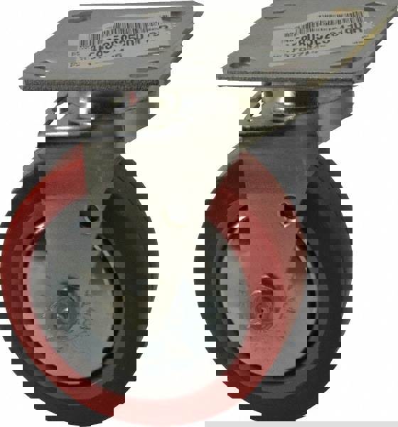 Swivel Top Plate Caster: Polyurethane, 5