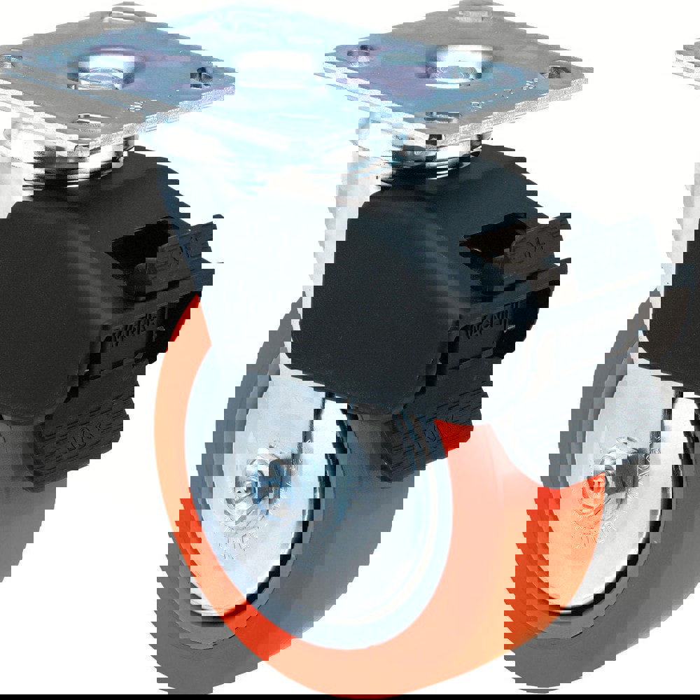 Swivel Top Plate Caster: Polyurethane over Polyolefin, 5