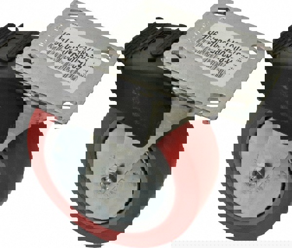 Swivel Top Plate Caster: Polyurethane, 6