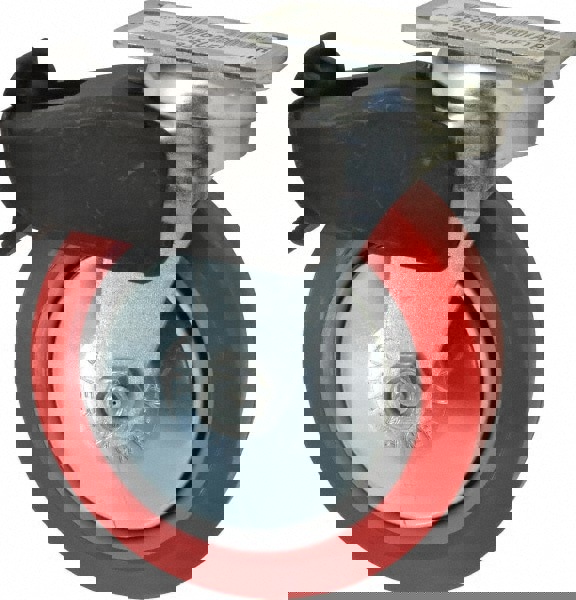 Swivel Top Plate Caster: Polyurethane, 6