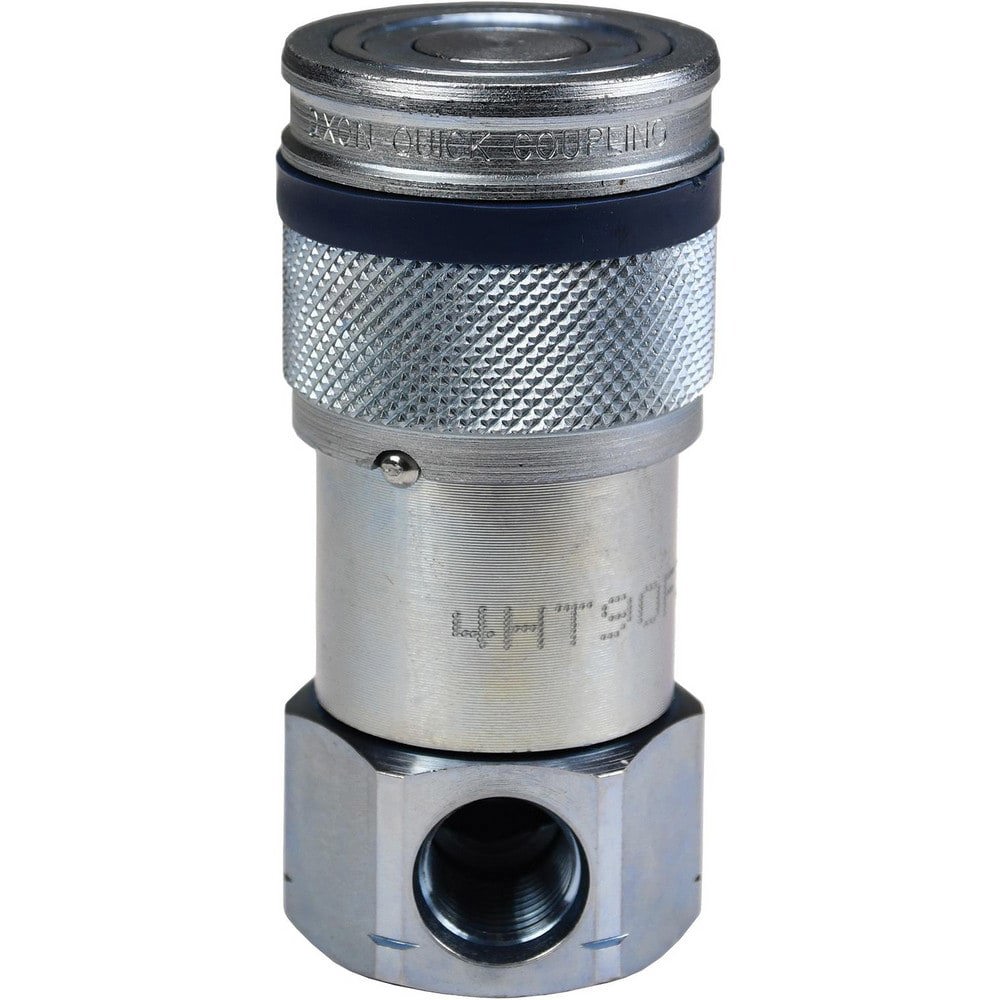 Hydraulic Hose Fittings & Couplings; Type: Flushface 90 Degree Female Threaded Coupler ; Fitting Type: Coupler ; Hose Inside Diameter (Decimal Inch): 0.7500 ; Hose Size: 3/4 ; Material: Steel ; Thread Type: SAE