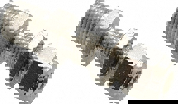 Compression Tube Bulkhead Connector: 1/4-18