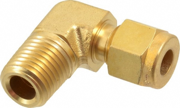 Compression Tube Male Elbow: 1/4