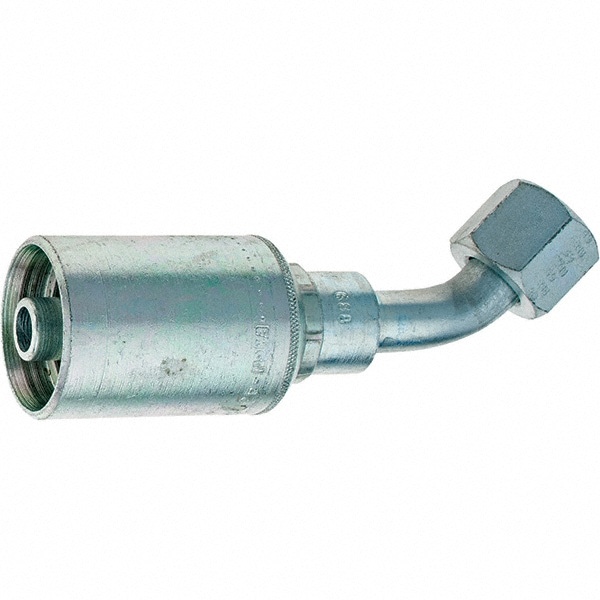 Hydraulic Hose Female JIC Swivel 45 &deg; Elbow: 3/4-16