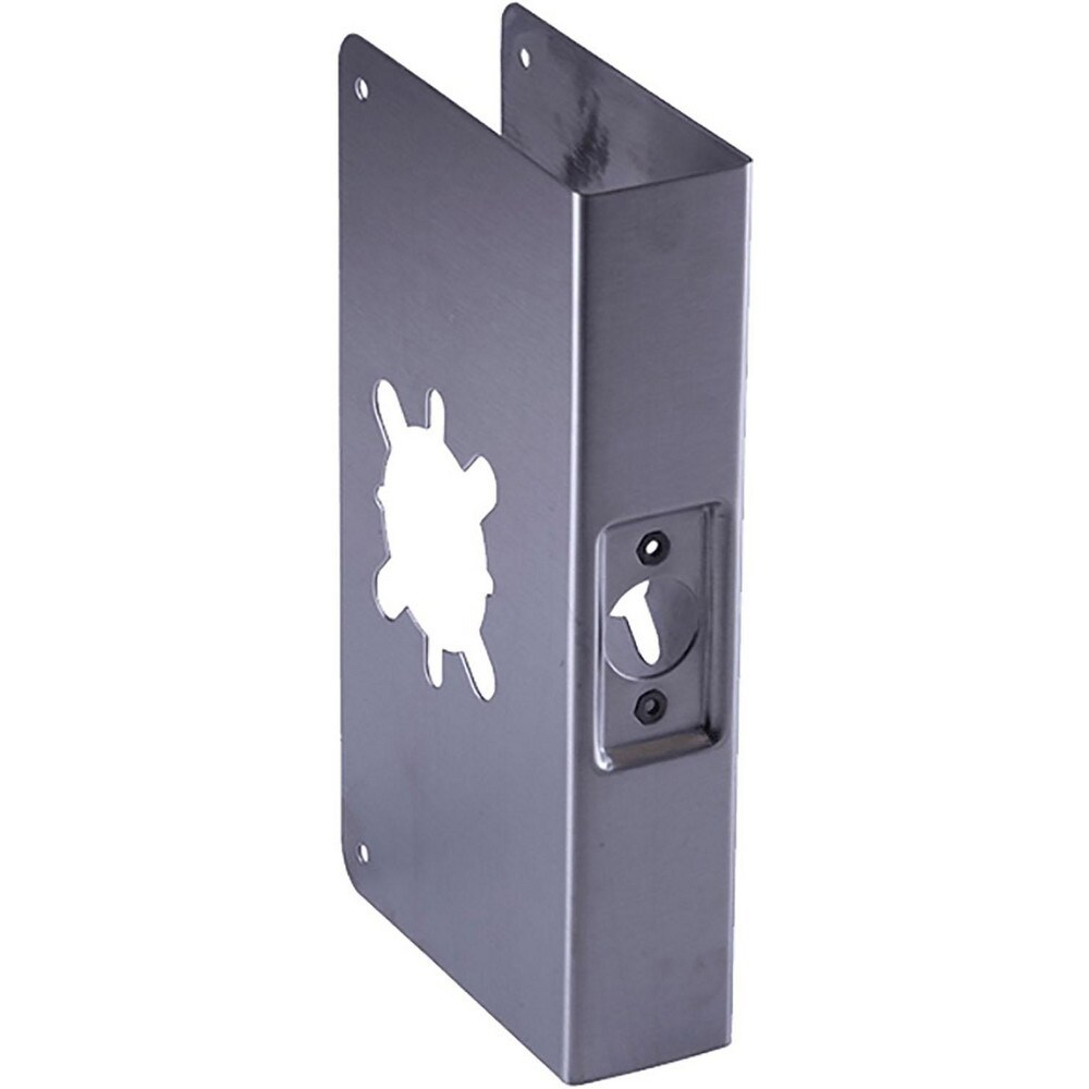 Reinforcers; Material: Stainless Steel ; Compatible Door Thickness: 1.75in ; Backset: 2.75in ; Overall Height: 5in ; Overall Width: 5 ; Finish: Stainless Steel