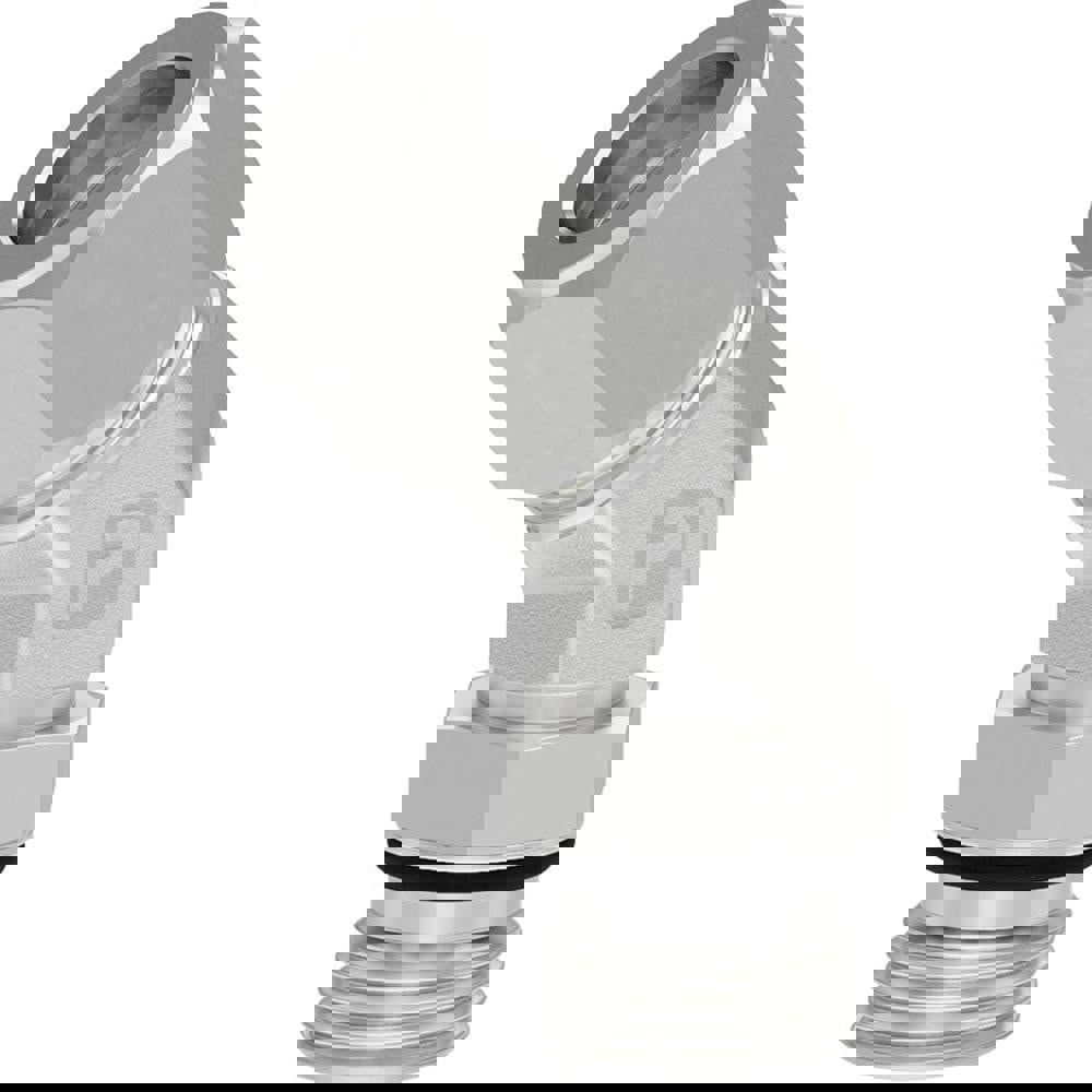 Flareless Bite-Type Tube 45 &deg; Straight Thread Elbow: 7/16-20 NPTF, 1/4