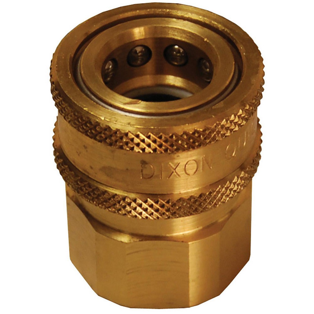 Hydraulic Hose Fittings & Couplings; Type: V-Series Unvalved Female Coupler ; Fitting Type: Coupler ; Hose Inside Diameter (Decimal Inch): 0.5000 ; Hose Size: 1/2 ; Material: Brass ; Thread Type: NPTF