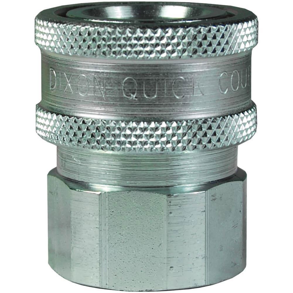 Hydraulic Hose Fittings & Couplings; Type: V-Series Unvalved Female Coupler ; Fitting Type: Coupler ; Hose Inside Diameter (Decimal Inch): 0.5000 ; Hose Size: 1/2 ; Material: Steel ; Thread Type: NPTF