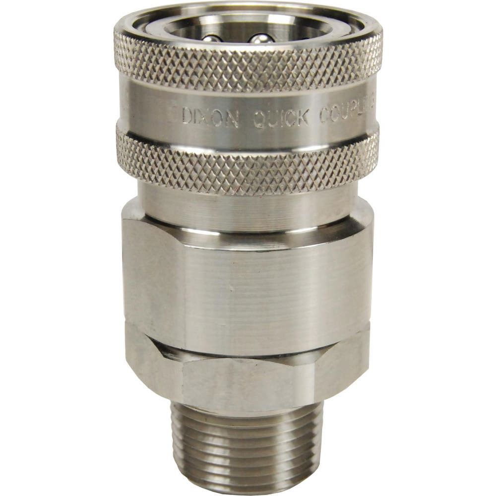 Hydraulic Hose Fittings & Couplings; Type: V-Series Valved Male Coupler ; Fitting Type: Coupler ; Hose Inside Diameter (Decimal Inch): 0.5000 ; Hose Size: 1/2 ; Material: Stainless Steel ; Thread Type: NPTF