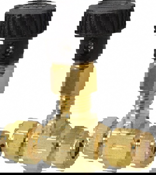 Needle Valve: Round Handle, Straight, 1/4