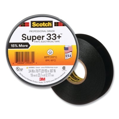 SCOTCH SUPER 33+ 3/4 INX 52 FT VINYL ELE