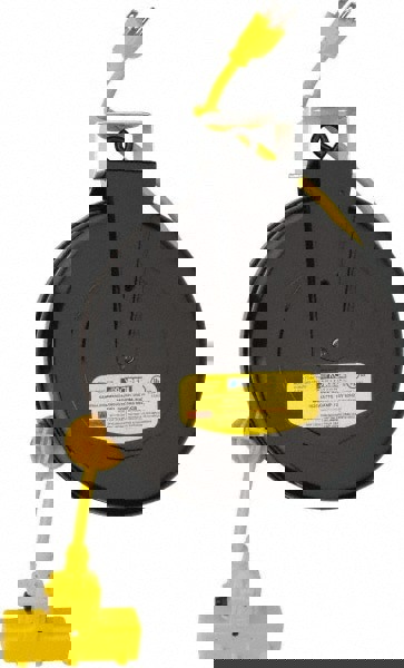 Cord & Cable Reel: 14 AWG, 30' Long, Outlet End