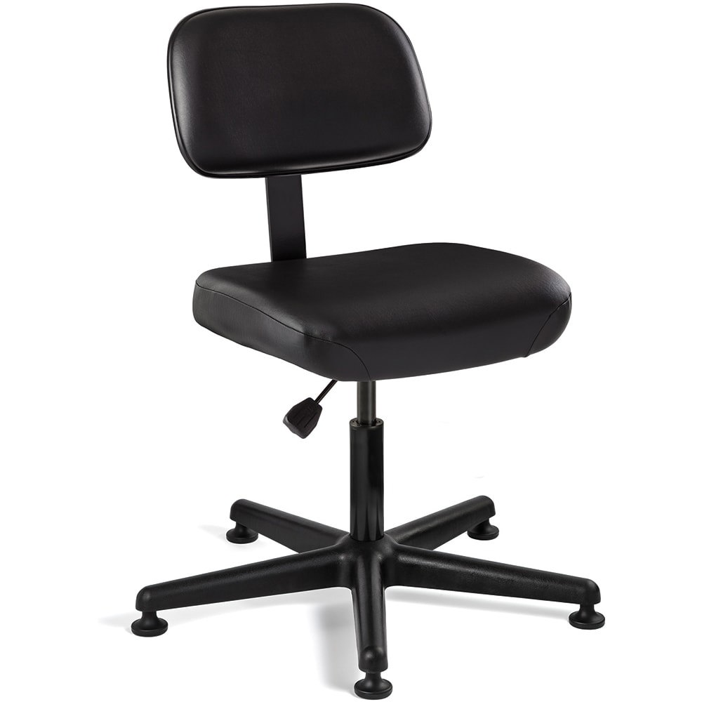Task Chair: Vinyl, Adjustable Height, 17 to 22