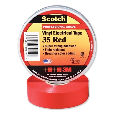 SCOTCH 35 RD 3/4 IN X 66FT VINYL CODING
