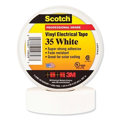 SCOTCH 35 WH 3/4 IN X 66FT VINYL CODING