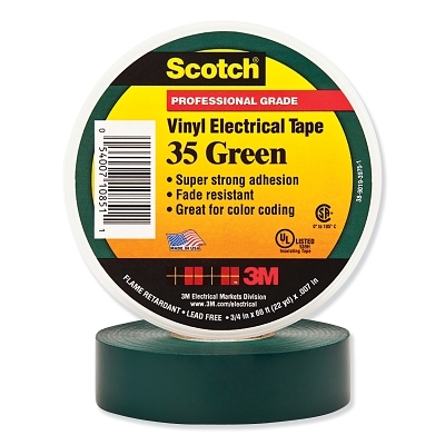 SCOTCH 35 GN 3/4 IN X 66FT VINYL CODING