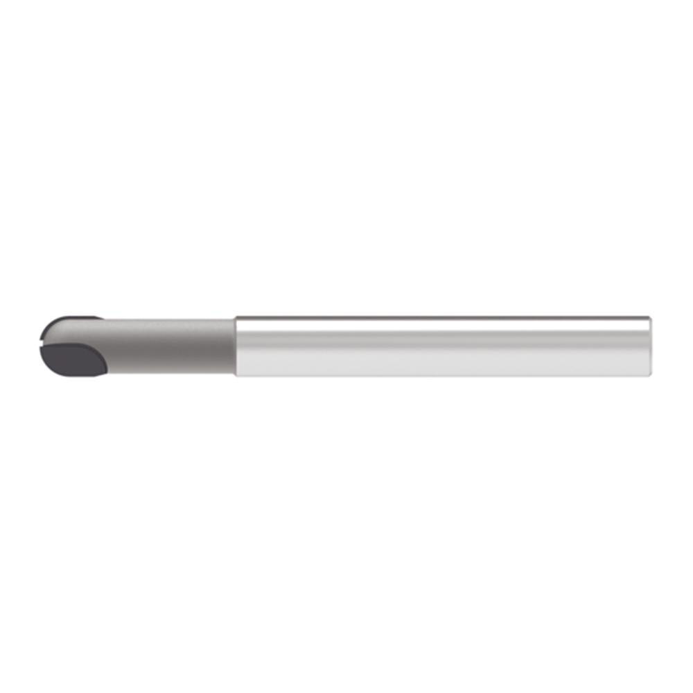 Ball End Mills; Mill Diameter (Decimal Inch): 0.1200 ; Mill Diameter (mm): 3.00 ; Number Of Flutes: 2 ; End Mill Material: Solid Carbide ; Length of Cut (mm): 2.5000 ; Shank Diameter (mm): 6.0000