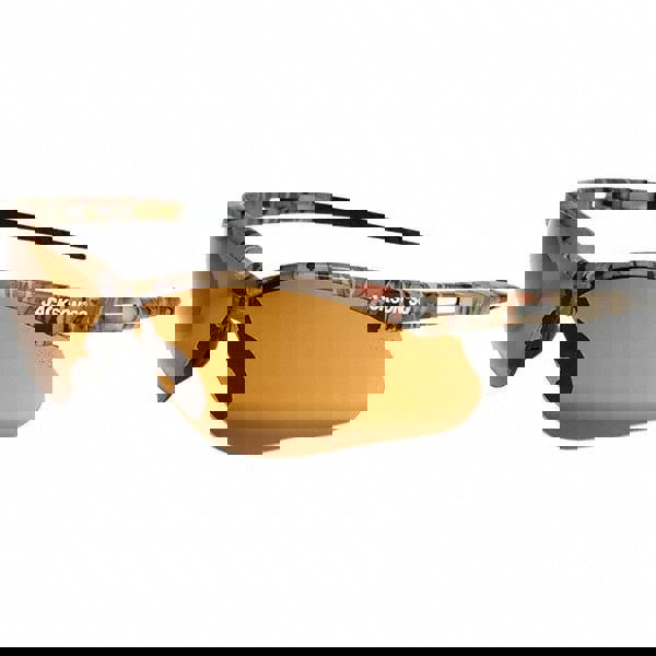 Safety Glass: Scratch-Resistant, Polycarbonate, Brown Lenses, Full-Framed, UV Protection