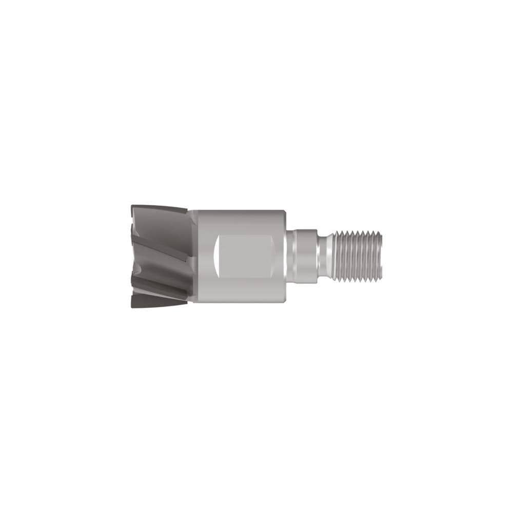 Corner Radius & Corner Chamfer End Mill Heads; Mill Diameter (mm): 20.00 ; Chamfer Width (mm): 0.200 ; Chamfer Angle: 45.000 ; Length of Cut (mm): 10.0000 ; Number Of Flutes: 6 ; Overall Length (mm): 54.5000