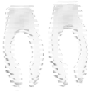 ELONG PLAS OPEN RIM TLT SEAT WHIT